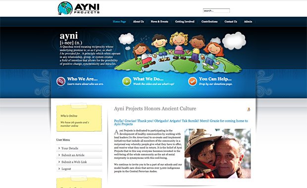 Ayni Projects Website