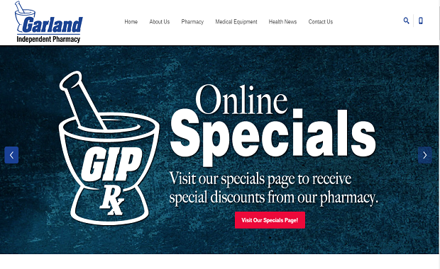 Garland Independent Pharmacy Website